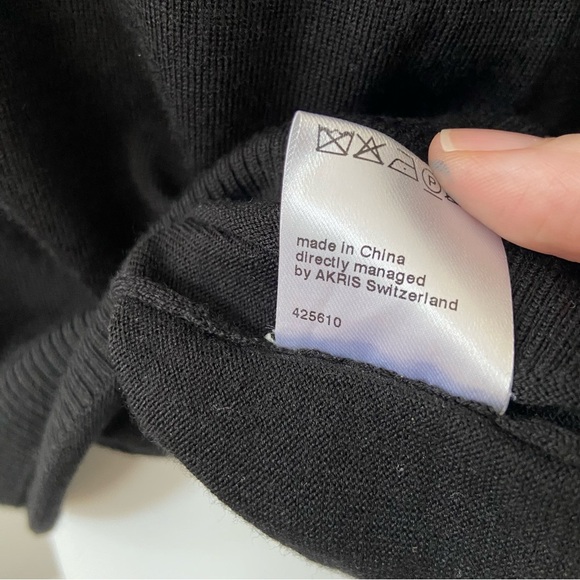 Akris Punto Wool Layered Knit Pullover size US2 - Picture 5 of 8